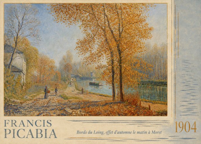 Francis Picabia Bords Du Loing, Effet D'automne Le Matin À Moret No4 - Plakat