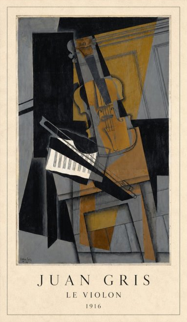Juan Gris Le Violon No4 - Plakat