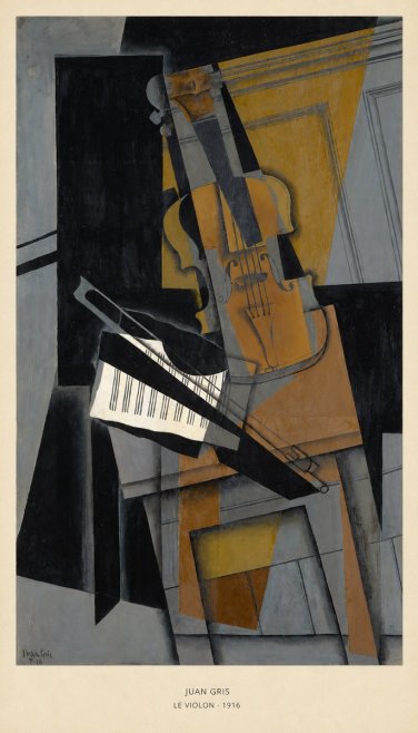 Juan Gris Le Violon No5 - Plakat