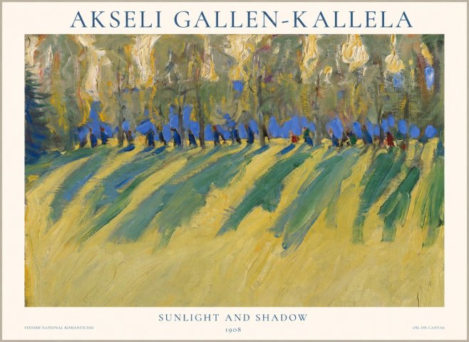 Akseli Gallen-Kallela Sunlit Field and Trees No2 - Plakat