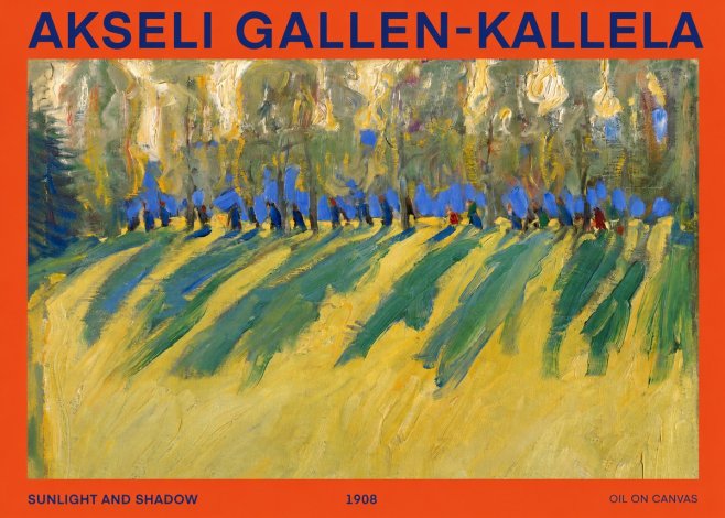 Akseli Gallen-Kallela Sunlit Field and Trees No3 - Plakat