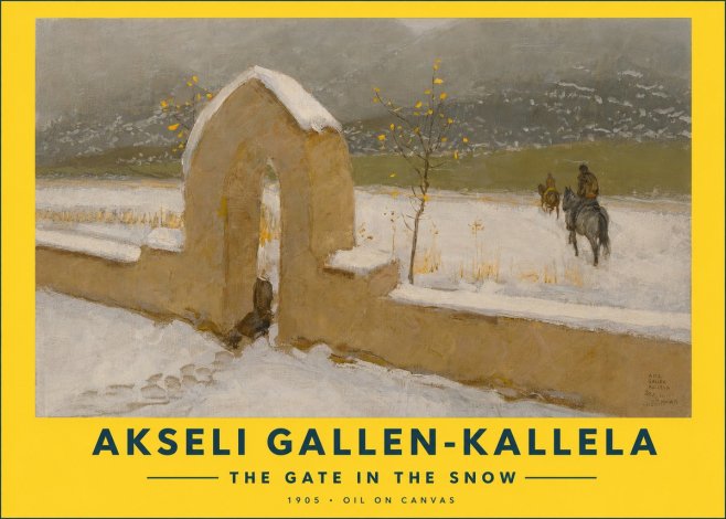 Akseli Gallen-Kallela The Gate in the Snow No2 - Plakat