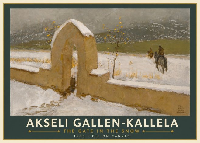 Akseli Gallen-Kallela The Gate in the Snow No3 - Plakat