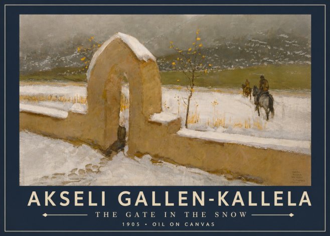 Akseli Gallen-Kallela The Gate in the Snow No5 - Plakat