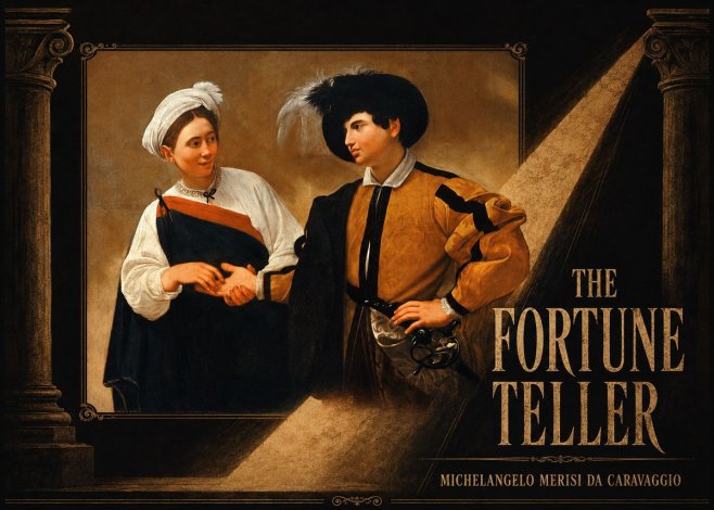 Michelangelo Merisi da Caravaggio The Fortune Teller I No6 - Plakat