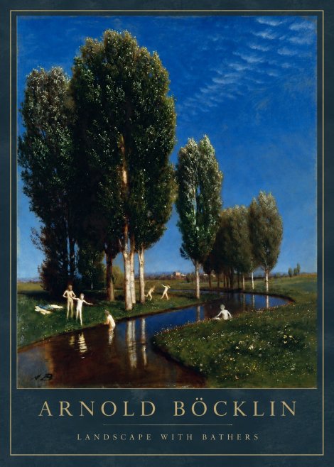 Arnold Böcklin Landscape with Bathers No3 - Plakat
