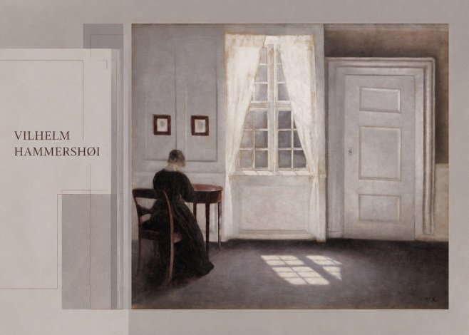 Vilhelm Hammershøi Interior with a Woman from the Back No5 - Plakat