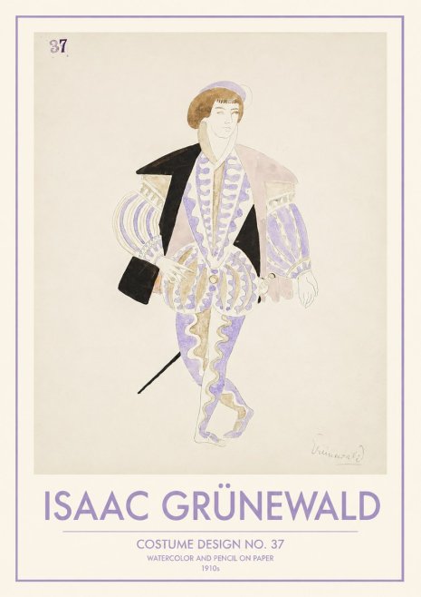 Isaac Grünewald Costume Design No. 37 No1 - Plakat