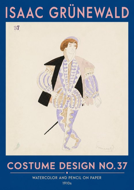 Isaac Grünewald Costume Design No. 37 No2 - Plakat