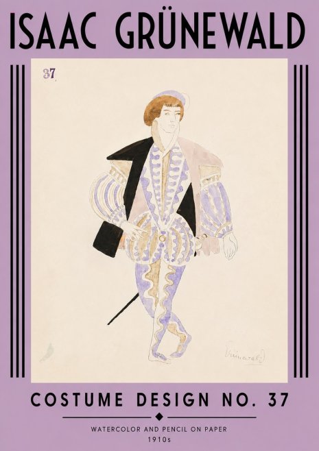 Isaac Grünewald Costume Design No. 37 No4 - Plakat