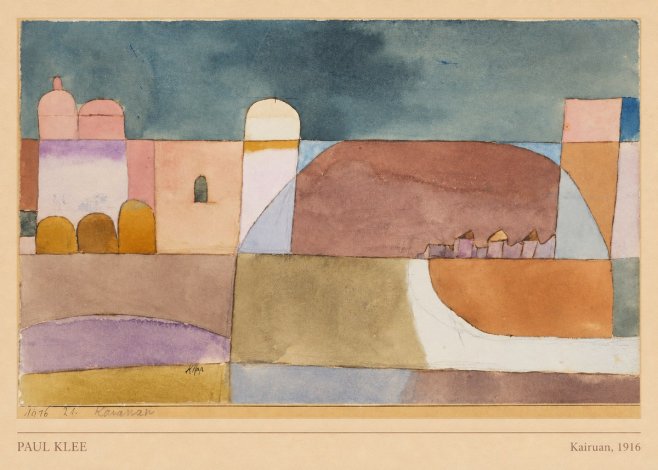 Paul Klee Kairuan, 1916 No5 - Plakat