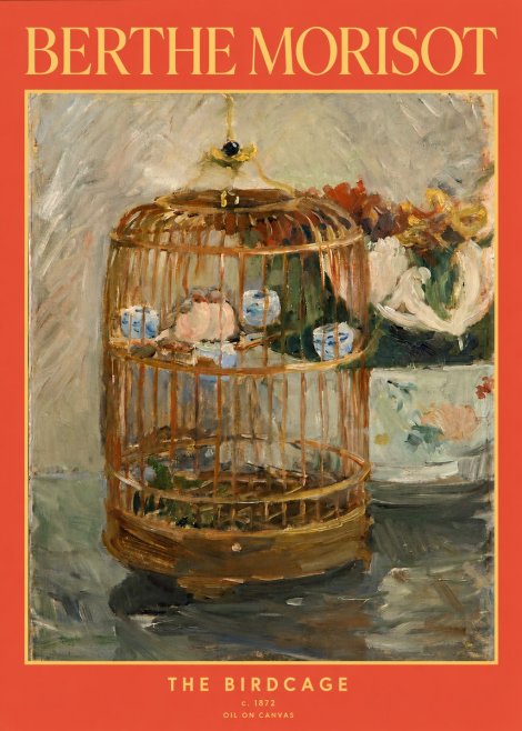 Berthe Morisot The Birdcage II No2 - Plakat