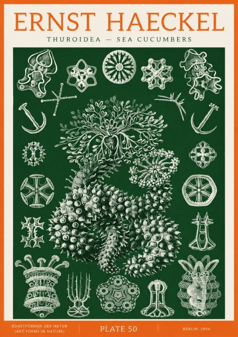 Ernst Haeckel Thuroidea - Sea Organisms No3 - Plakat