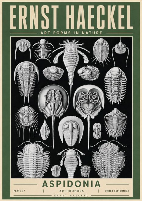 Ernst Haeckel Aspidonia No4 - Plakat