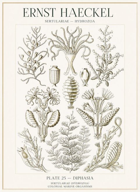Ernst Haeckel Sertulariidae No2 - Plakat