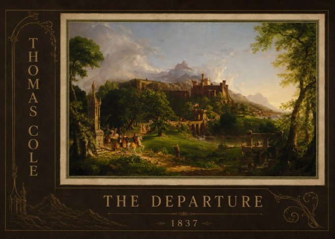 Thomas Cole The Departure I No2 - Plakat
