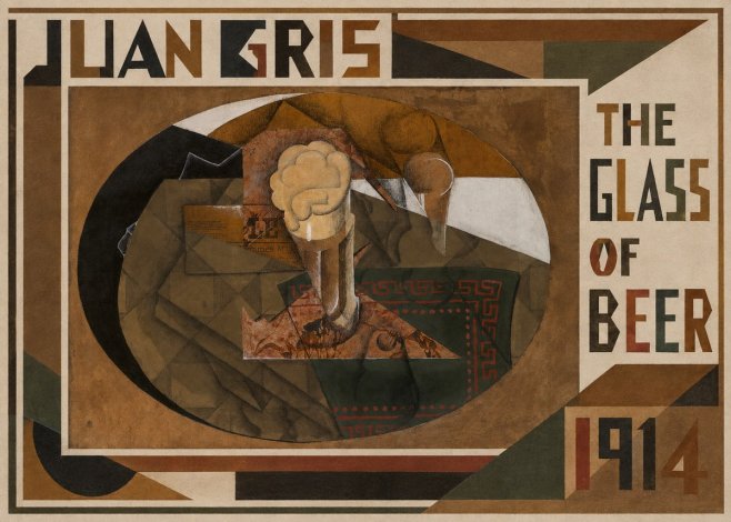 Juan Gris The Glass of Beer No1 - Plakat