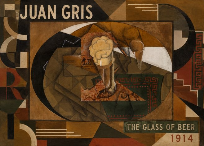 Juan Gris The Glass of Beer No5 - Plakat