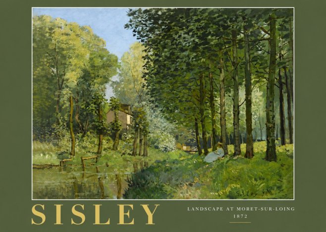 Sisley Landscape at Moret-sur-loing No4 - Plakat
