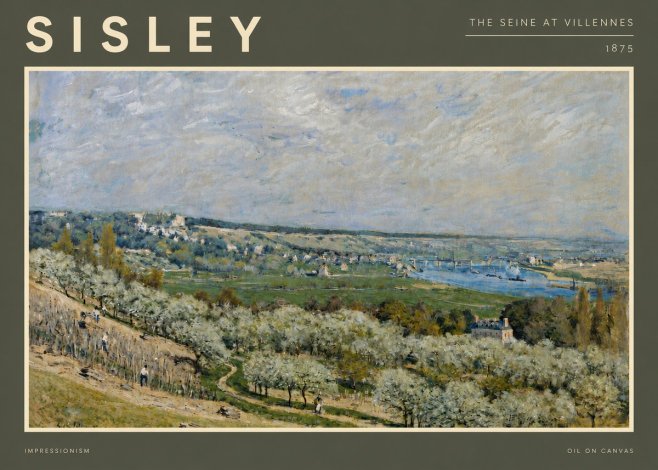 Sisley The Seine at Villennes No5 - Plakat