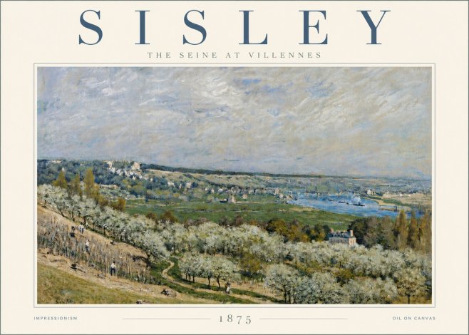 Sisley The Seine at Villennes No6 - Plakat