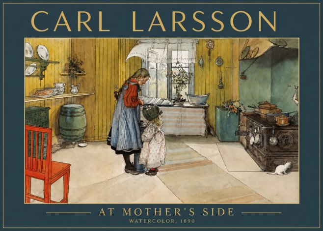 Carl Larsson At Mother's Side No3 - Plakat