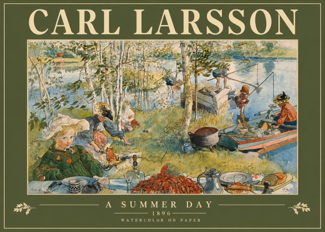 Carl Larsson A Summer Day No3 - Plakat