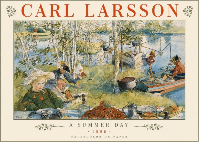 Carl Larsson A Summer Day No5 - Plakat