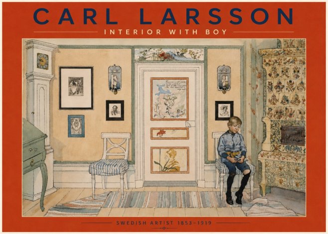 Carl Larsson Interior with Boy No4 - Plakat