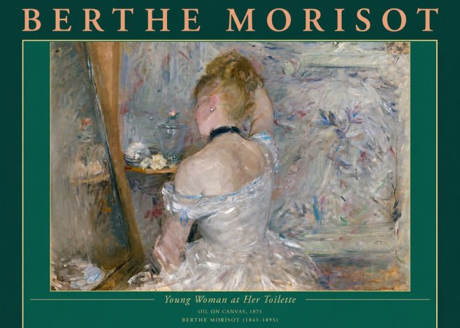 Berthe Morisot Young Woman at Her Toilette No4 - Plakat