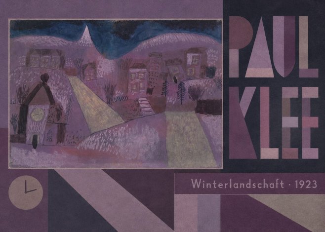 Paul Klee Winterlandschaft No6 - Plakat
