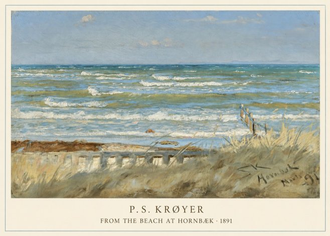 P.S. Krøyer From the Beach at Hornbæk · 1891 No5 - Plakat