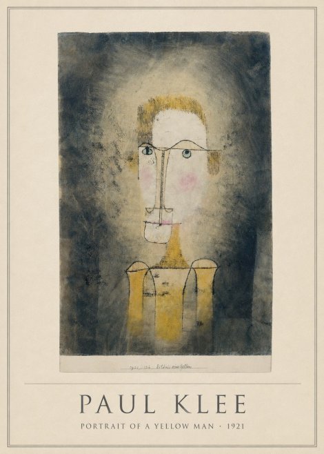 Paul Klee Portrait of a Yellow Man No4 - Plakat
