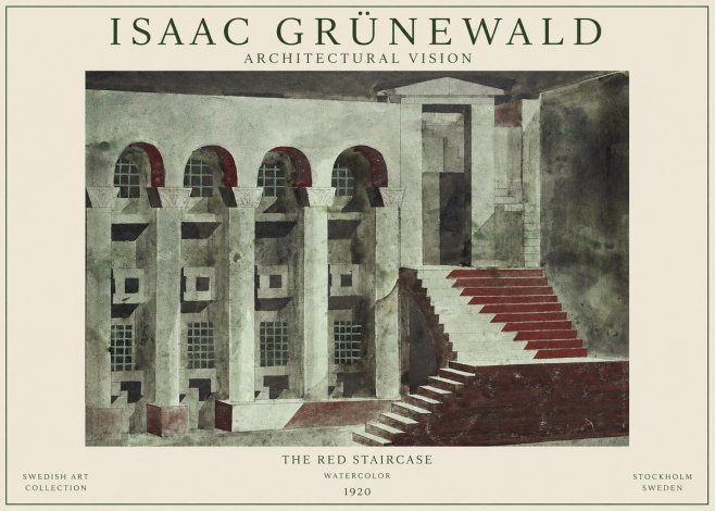 Isaac Grünewald The Steps of Silence No2 - Plakat