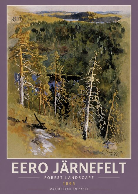 Eero Järnefelt Forest Landscape II No4 - Plakat