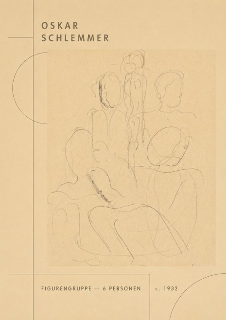 Oskar Schlemmer Figurengruppe - 6 Personen No2 - Plakat