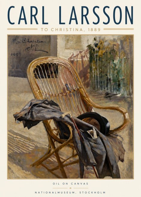 Carl Larsson To Christina, from C. Larsson, 1889 No4 - Plakat