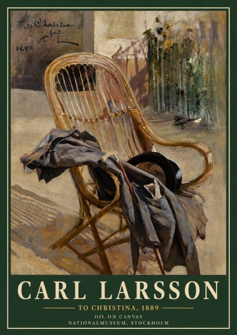Carl Larsson To Christina, from C. Larsson, 1889 No5 - Plakat