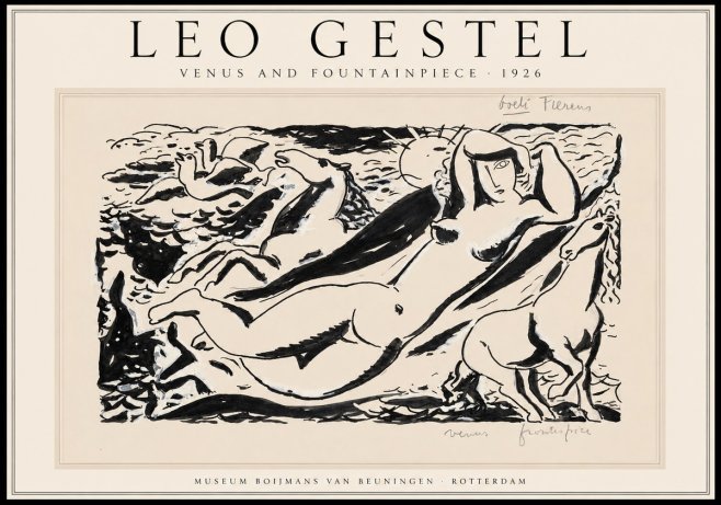 Leo Gestel Venus and Fountainpiece No1 - Plakat