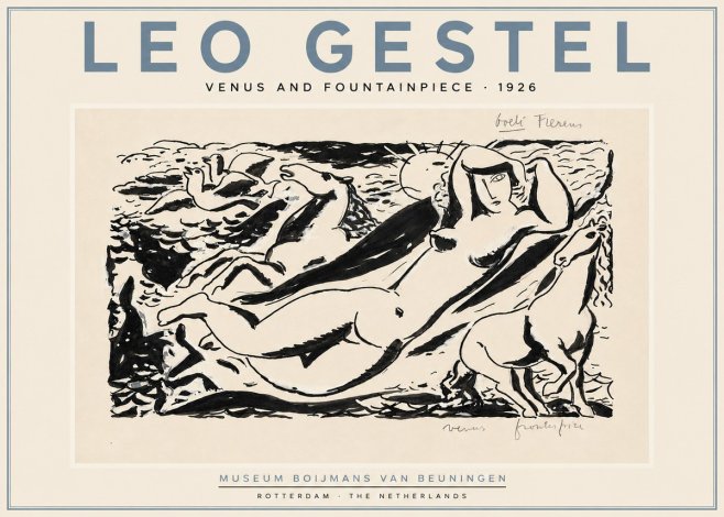 Leo Gestel Venus and Fountainpiece No5 - Plakat