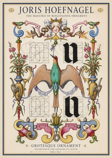 Joris Hoefnagel Grotesque Ornament No1 - Plakat