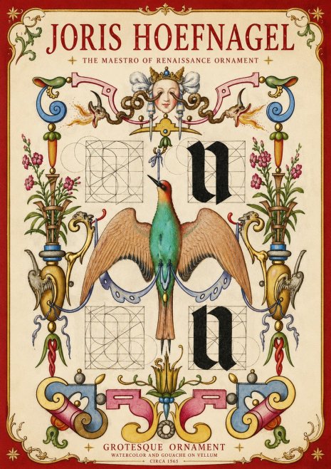 Joris Hoefnagel Grotesque Ornament No4 - Plakat