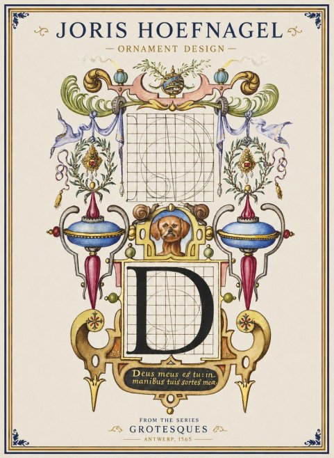 Joris Hoefnagel Illuminated Initial 'D' No2 - Plakat