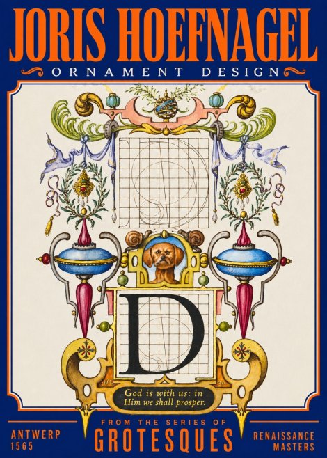 Joris Hoefnagel Illuminated Initial 'D' No3 - Plakat