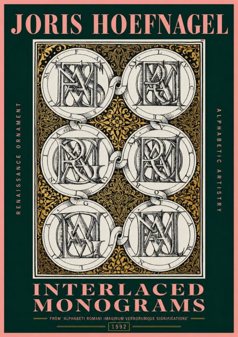 Joris Hoefnagel Interlaced Monograms No2 - Plakat