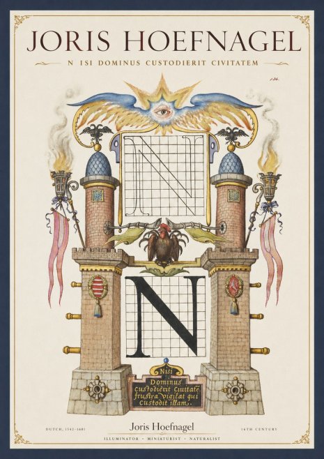 Joris Hoefnagel The Letter N No2 - Plakat