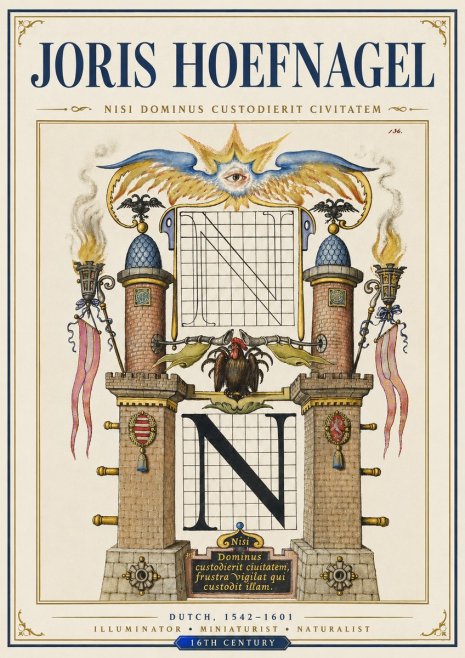 Joris Hoefnagel The Letter N No5 - Plakat