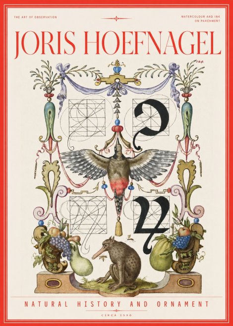 Joris Hoefnagel Study of Nature and Ornament No3 - Plakat