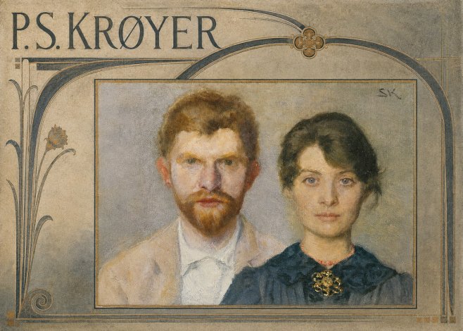 P.S. Krøyer Self-portrait with Marie Krøyer No5 - Plakat