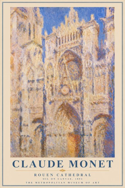 Monet Rouen Cathedral No4 - Plakat